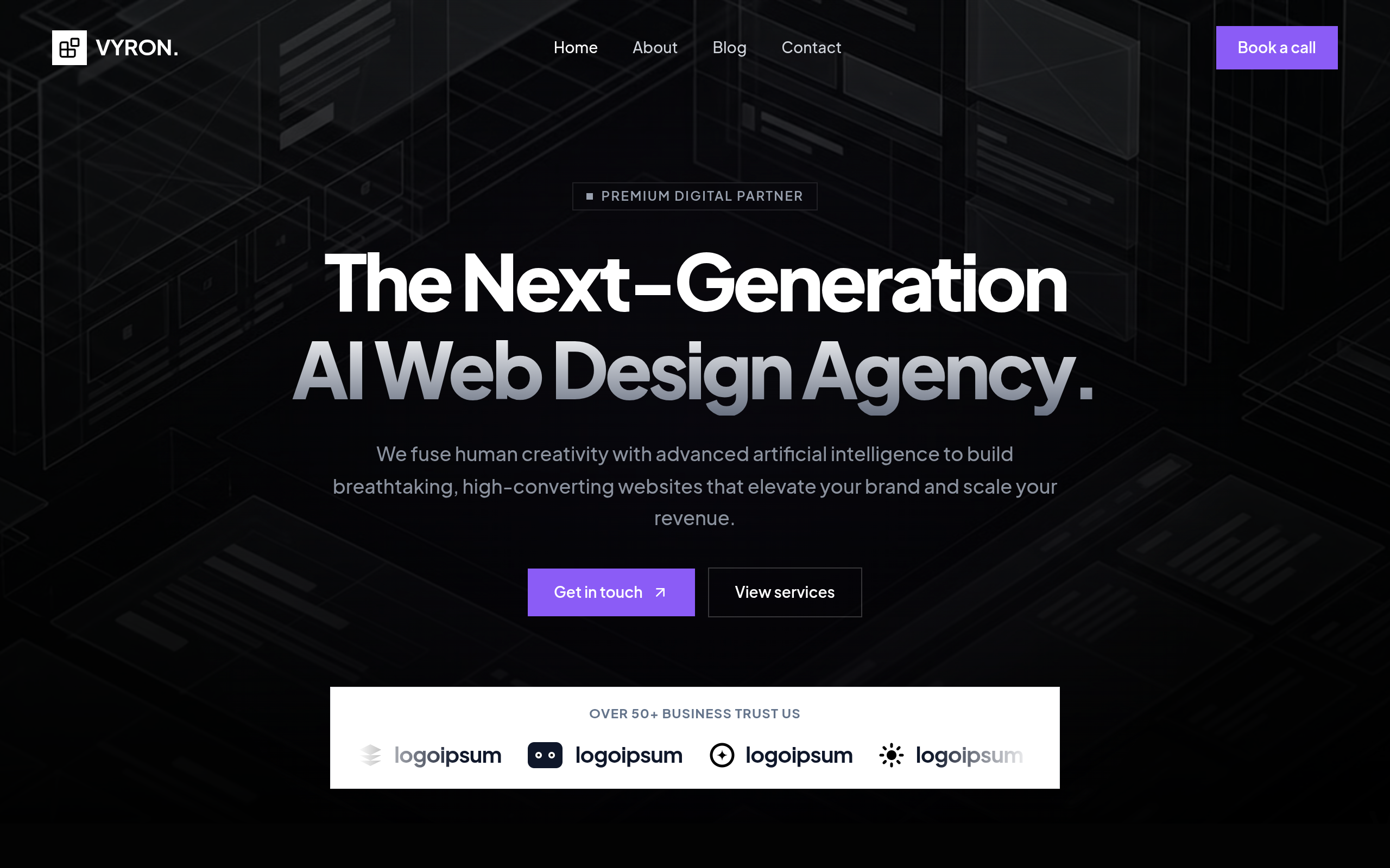 Vyron Agency live website screenshot